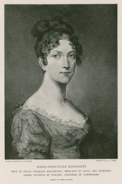 Elisa Bonaparte von Pierre Paul Prudhon